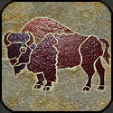 Mosaic buffalo 14 x 20